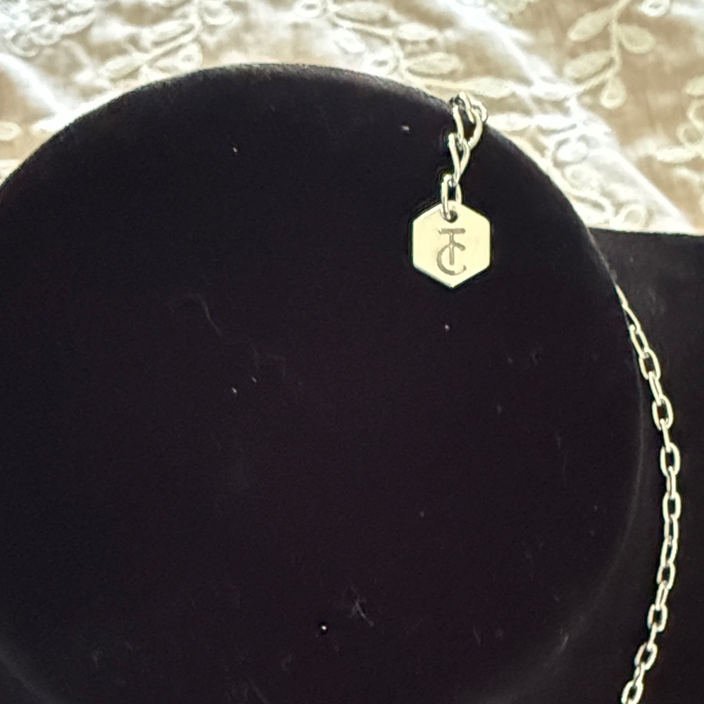 Touchstone Crystal Amethyst-Tone Silver Necklace and Earring Set - Picture 7 of 8